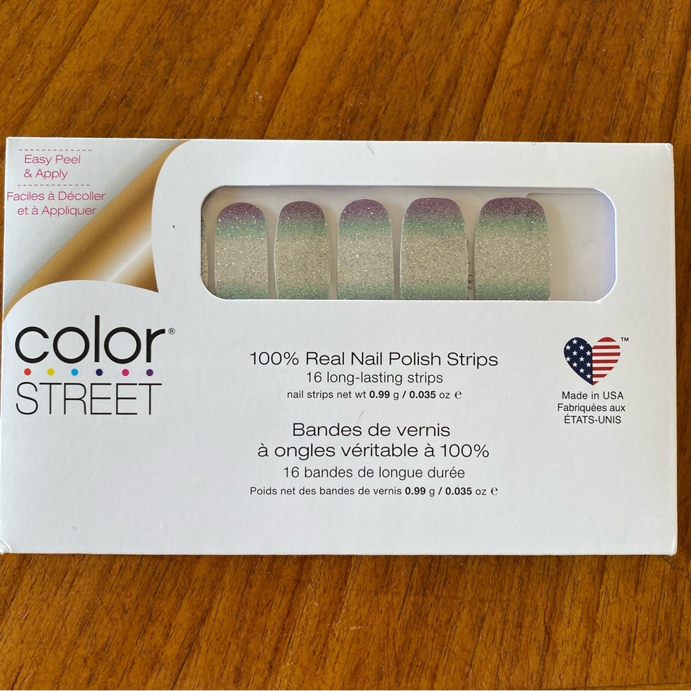 4/$25 Color Street Glitter Ombre Nail Strips NWT “Pacific Waters”